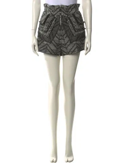 Pre-owned Iro Printed Mini Shorts In Neutral