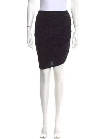 Pre-owned Iro Printed Mini Skirt In Black