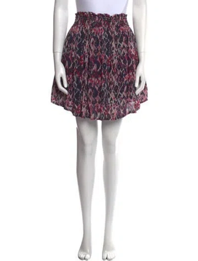Pre-owned Iro Printed Mini Skirt In Multi