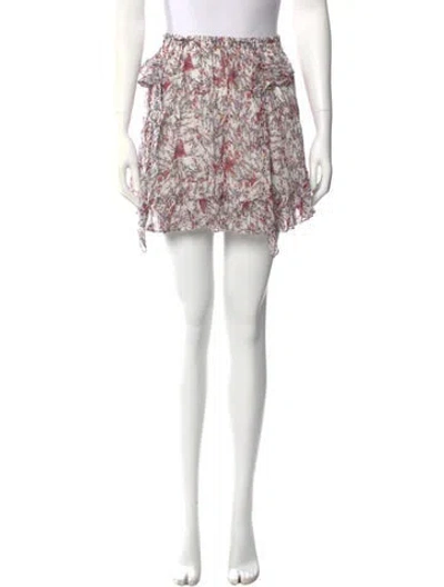 Pre-owned Iro Printed Mini Skirt In Neutral