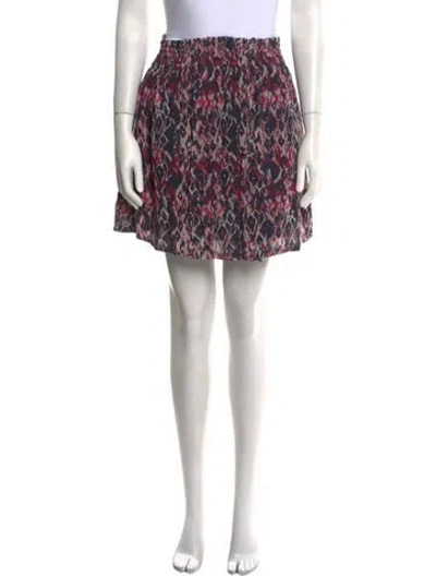 Pre-owned Iro Printed Mini Skirt In Pink