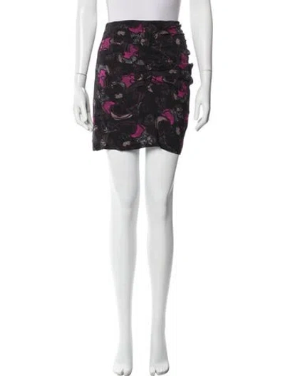 Pre-owned Iro Printed Mini Skirt W/ Tags In Gray