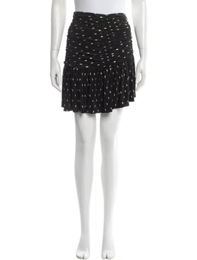 Pre-owned Iro Printed Mini Skirt W/ Tags In Silver