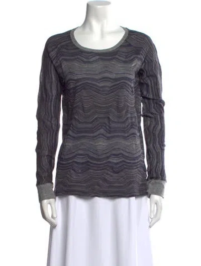 Pre-owned Iro Printed Scoop Neck Top In Multi