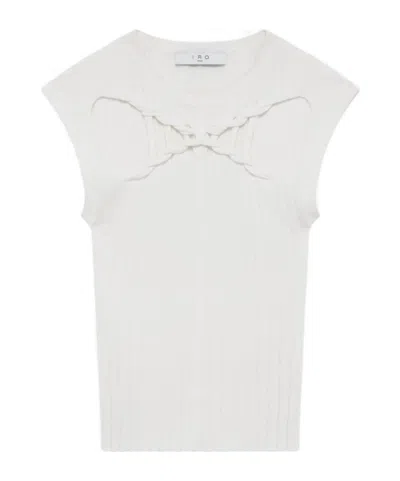 Iro Printed Viscose Top In White