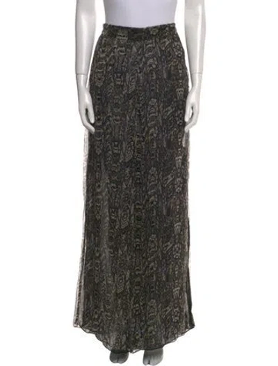 Pre-owned Iro Printed Wide Leg Pants In Gray
