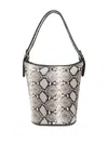 Iro Python-print Shoulder Bag In Nude