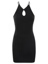 Iro Black Black Halterneck Short Dress In Black