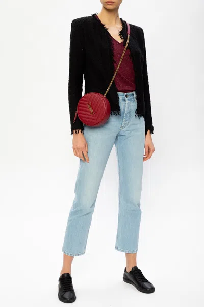 Iro Raw-cut Cardigan In Black