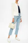 Iro Shavani Open-front Boucle Jacket In White