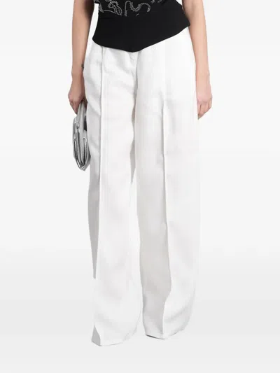 Iro Remy Pleated Wide-leg Trousers In White