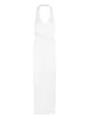 Iro Kellia Form-fitting Ribbed Maxi Dress In Weiss