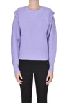 Iro Ribbed Knit Pullover In Lilac