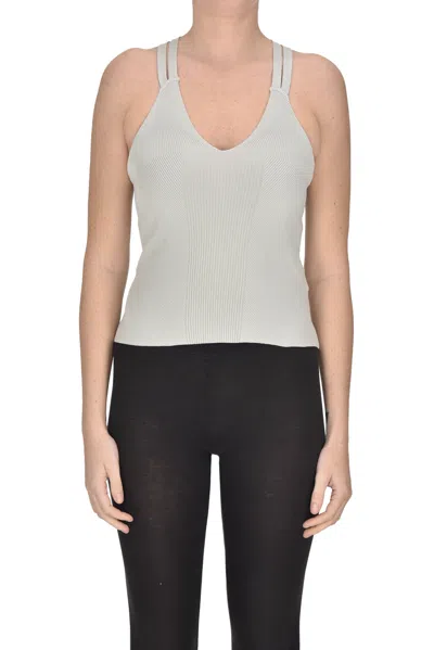 Iro Ribbed Tank Top In Gray