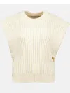 Iro Ribbed Top In Neutrals