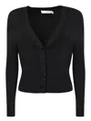 Iro Cardigan Aus Einer Woll-seiden-kaschmirmischung In Black