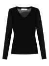 Iro Mattia V-neck Sweater Black In Black