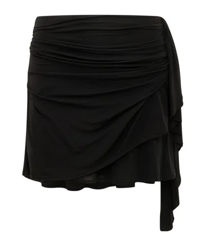 Iro Ribbon-accentuated Skirt In Black