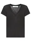 Iro Rodeo Low-cut T-shirt In Black