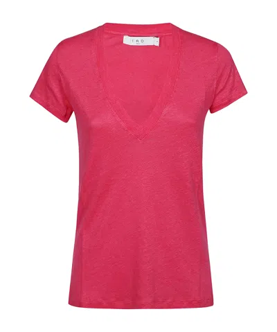 IRO IRO RODEO RIBBED V-NECK T-SHIRT