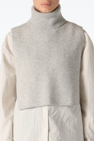 Iro Ron Dickie Sweater In Light Grey In Gray