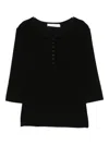 Iro Rosaria Polo Top In Black
