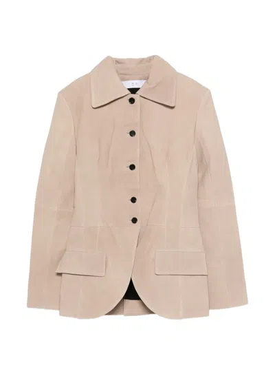 Iro Rosario Button-up Blazer In Neutral