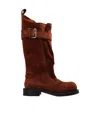 Iro Round Toe Boots In Multi