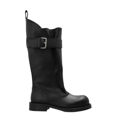 Iro Round-toe Short Boots In Black