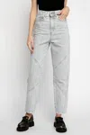 Iro Rousselin Straight Leg Jean In Light Grey In Gray
