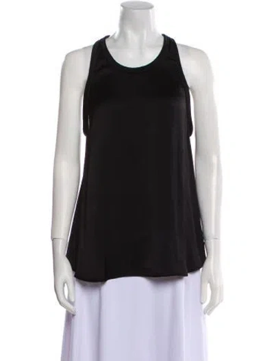 Pre-owned Iro Rowa Scoop Neck Top In Black