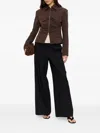 Iro Helvina Long Sleeve Tailored Blazer Jacket In Brown