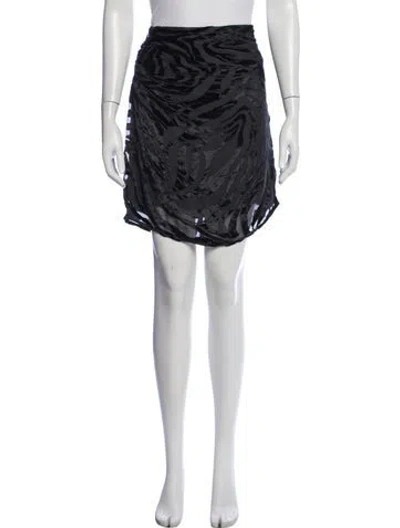 Pre-owned Iro Ruffle Embellishment Knee-length Skirt In Black
