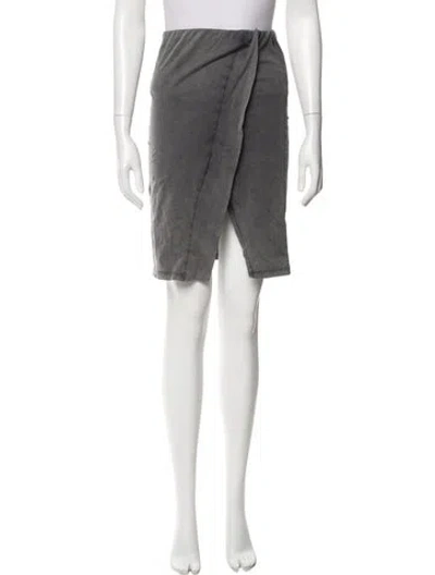 Pre-owned Iro Ruffle Embellishment Knee-length Skirt In Gray