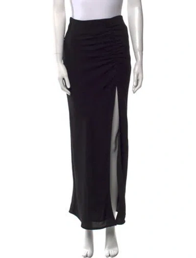 Pre-owned Iro Ruffle Embellishment Long Skirt In Black