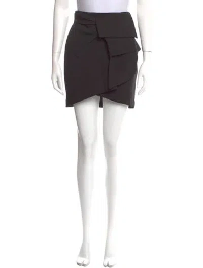 Pre-owned Iro Ruffle Embellishment Mini Skirt In Black
