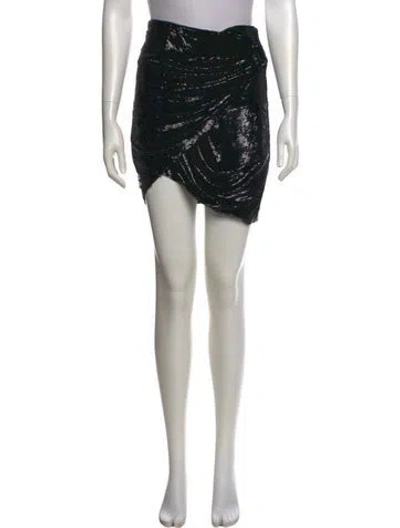 Pre-owned Iro Ruffle Embellishment Mini Skirt In Black