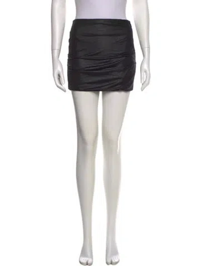 Pre-owned Iro Ruffle Embellishment Mini Skirt In Black