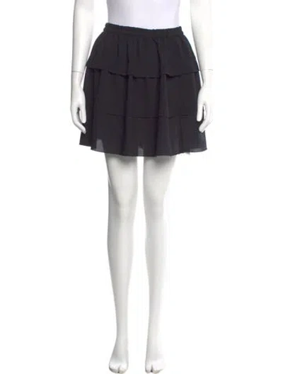 Pre-owned Iro Ruffle Embellishment Mini Skirt In Black