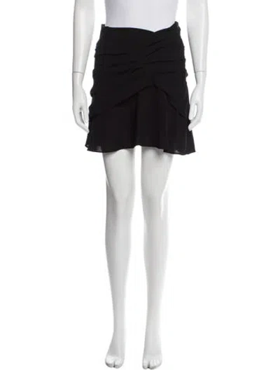 Pre-owned Iro Ruffle Embellishment Mini Skirt In Black