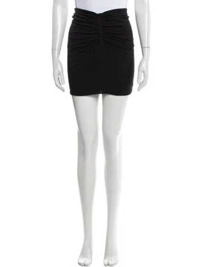 Pre-owned Iro Ruffle Embellishment Mini Skirt In Black