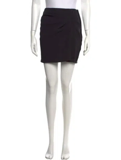 Pre-owned Iro Ruffle Embellishment Mini Skirt In Black