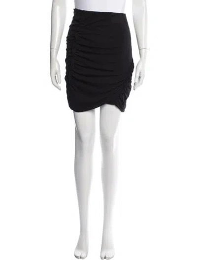 Pre-owned Iro Ruffle Embellishment Mini Skirt In Black