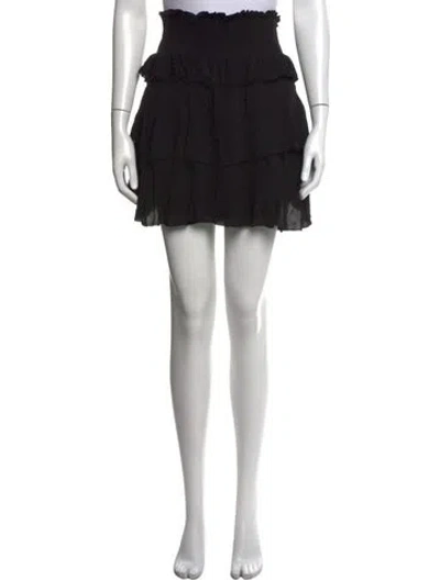 Pre-owned Iro Ruffle Embellishment Mini Skirt In Black