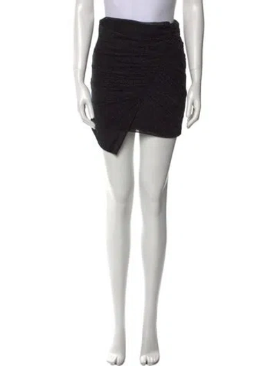 Pre-owned Iro Ruffle Embellishment Mini Skirt In Gray