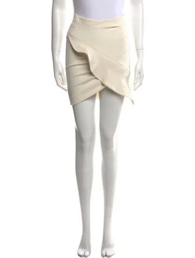 Pre-owned Iro Ruffle Embellishment Mini Skirt In Neutral