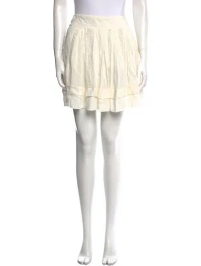 Pre-owned Iro Ruffle Embellishment Mini Skirt In Neutral