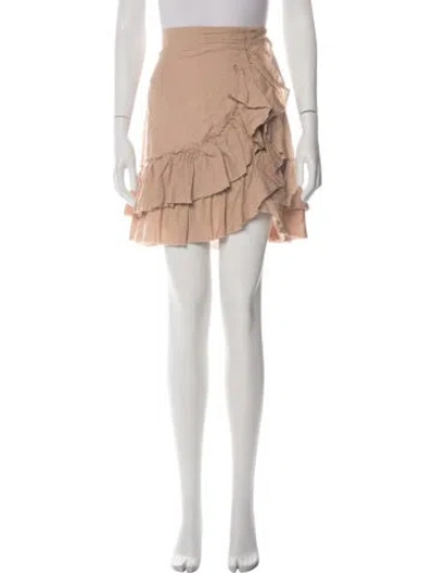 Pre-owned Iro Ruffle Embellishment Mini Skirt In Pink