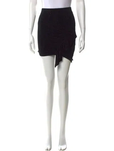 Pre-owned Iro Ruffle Embellishment Mini Skirt W/ Tags In Black