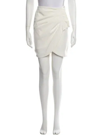 Pre-owned Iro Ruffle Embellishment Mini Skirt In White